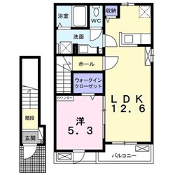 アウラ茂原　桜の物件間取画像